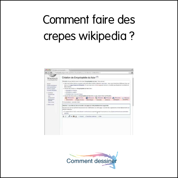 Comment faire des crepes wikipedia